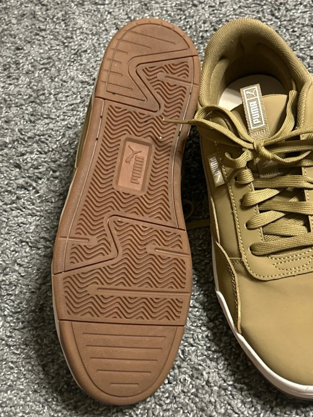 Puma Men’s Tan Low-Top Sneakers